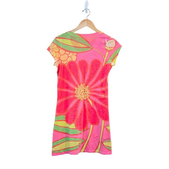 Sundance Before + Again Dress Womens Small Bright Floral Boho Tunic Flower Power - Picture 3 of 5